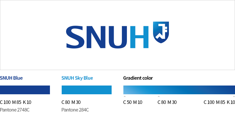 C100, M85, K 10 Pantone 2748C / C80, M30 Pantone 284C / C50, M10 ~ C80, M30 ~ C100, M85m K 10 Gradient color