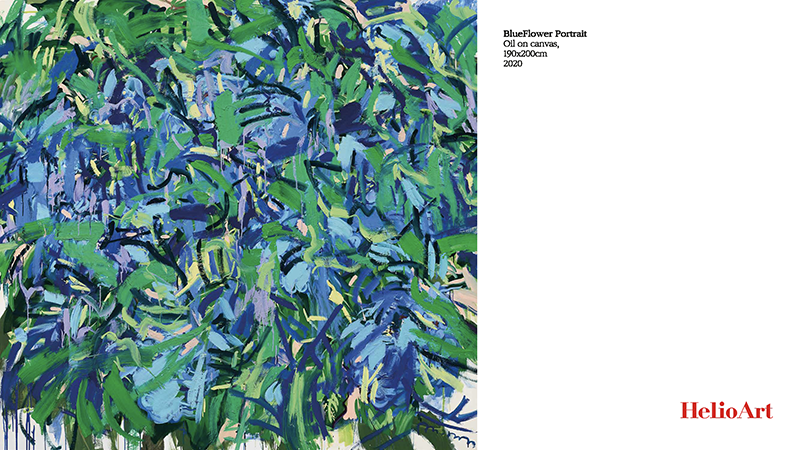 그린 왈츠 허보리 BlueFlower Portrait