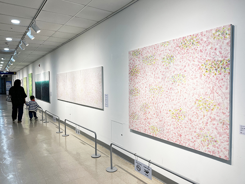 제9회 가을의 하모니 - 송인옥 개인전 전시장