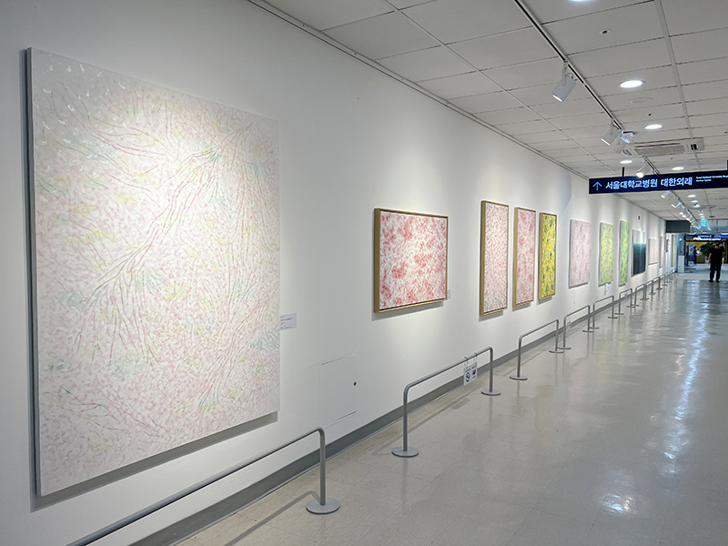 제9회 가을의 하모니 - 송인옥 개인전 전시장