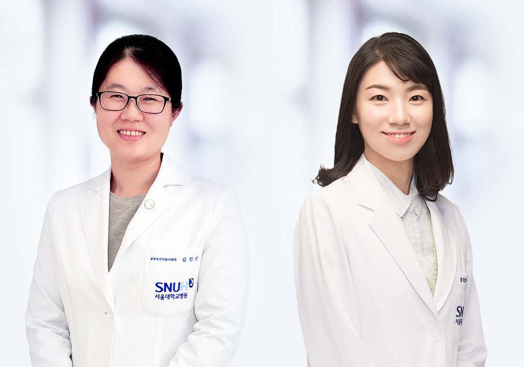 [사진 왼쪽부터] 소아청소년과 김민선 교수, 통합케어센터 이정 교수