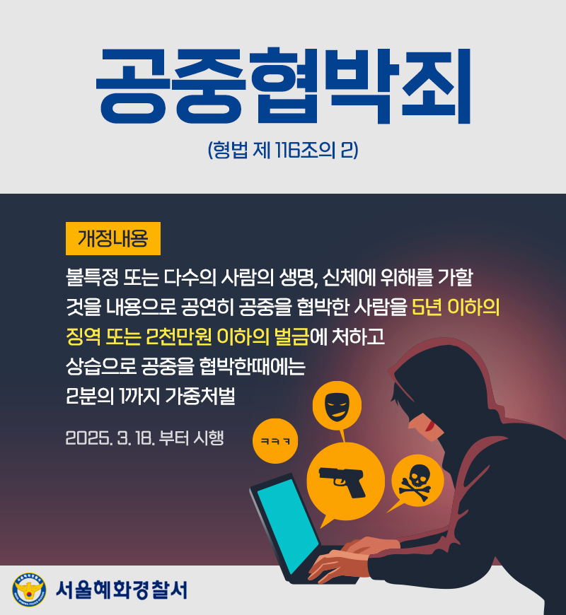 공중협박죄
