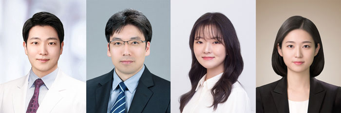 [웹사진 왼쪽부터] 서울대병원 소아이비인후과 이상연 교수, 서울의대 생화학교실 배상수 교수·정소향 뇌과학 협동과정 학생 구한솔 종양생물학 협동과정 학생