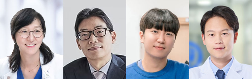 [사진 왼쪽부터] 서울대병원 채종희 교수, KAIST 윤기준 교수·장현수 연구원, 강남세브란스병원 윤지훈 교수