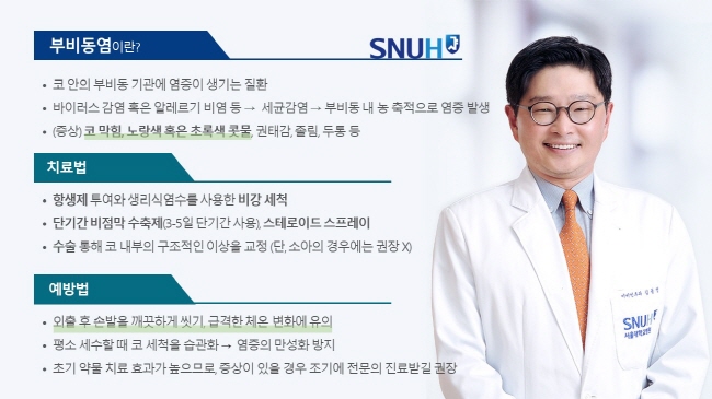 [병원뉴스][SNUH 건강정보] 감기로 오인하기 쉬운 '부비동염', 조기 진료 필요