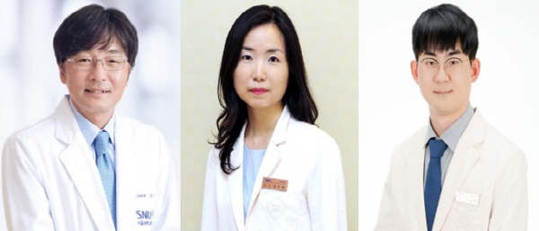 [사진 왼쪽부터] 서울대병원 김승기 교수, 삼성서울병원 오수영 교수&middot;이종석 교수