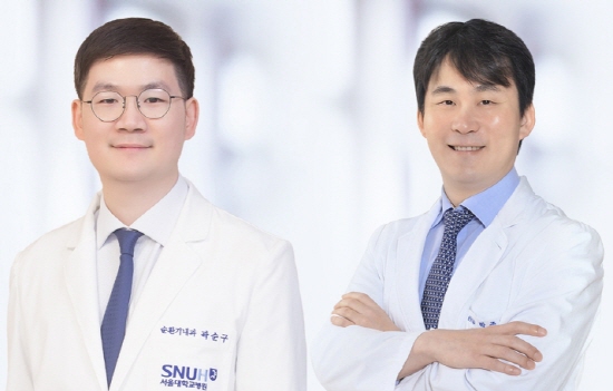 [사진 왼쪽부터] 서울대병원 순환기내과 곽순구 교수, 박준빈 교수 