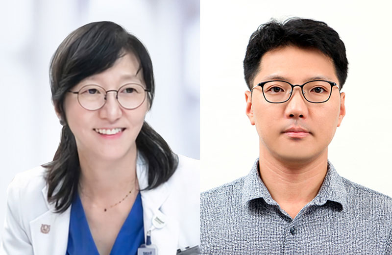 [사진 왼쪽부터] 서울대병원 임상유전체의학과 채종희 교수, 고려대 최정민 교수