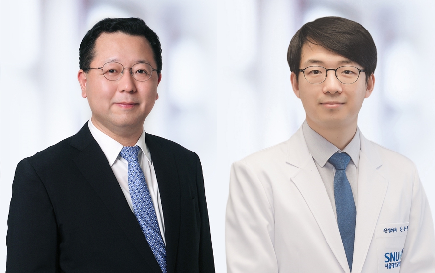 [사진 왼쪽부터] 서울대병원 신경과 주건 교수, 중환자의학과 신용원 교수