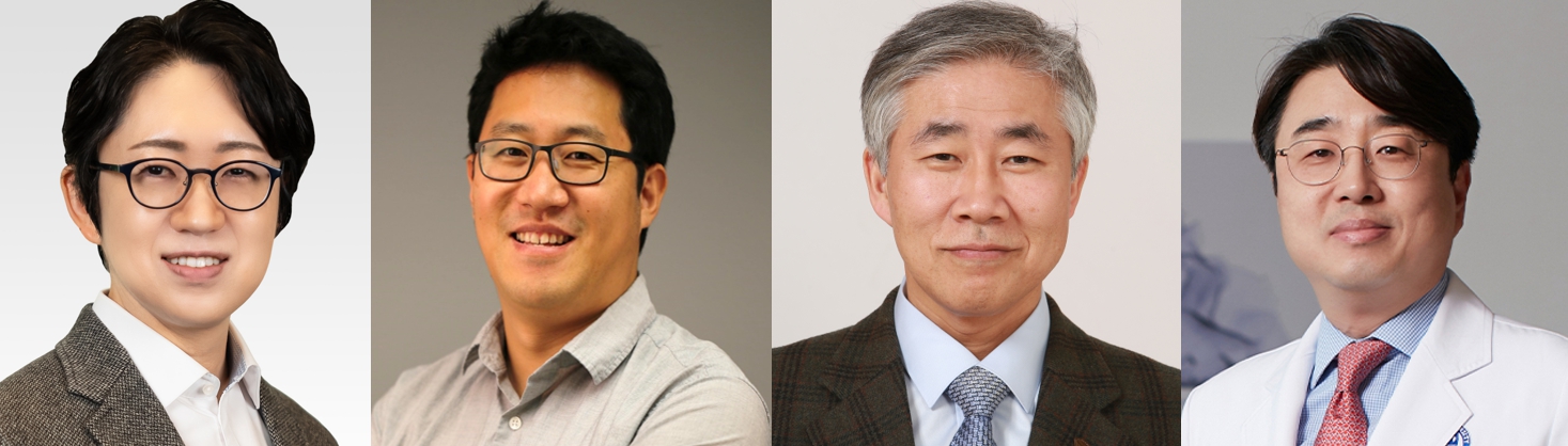 [사진 왼쪽부터]KAIST 공경철 교수, DGIST 장경인 교수, 서울대병원 백선하 교수 세브란스병원, 나동욱 교수 