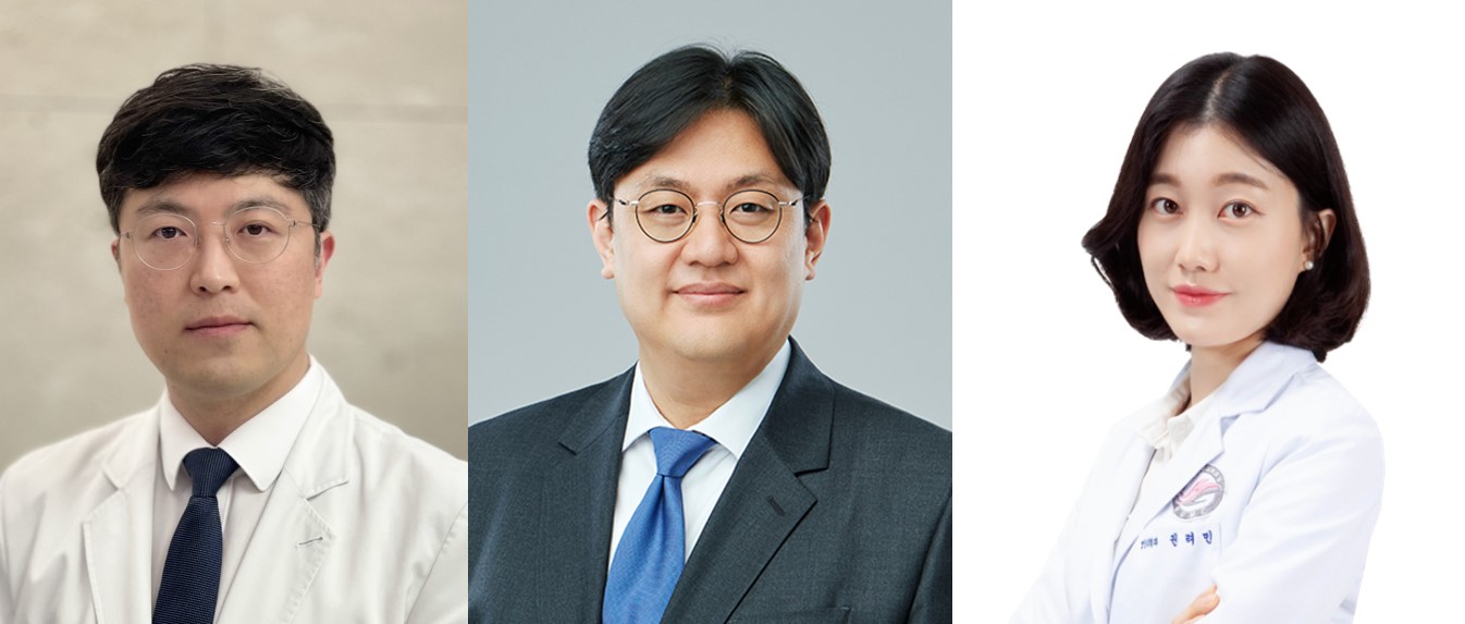[사진 왼쪽부터] 서울대병원 영상의학과 허세범&middot;의생명연구원 윤성환 교수, 한림대병원 영상의학과 권려민 교수