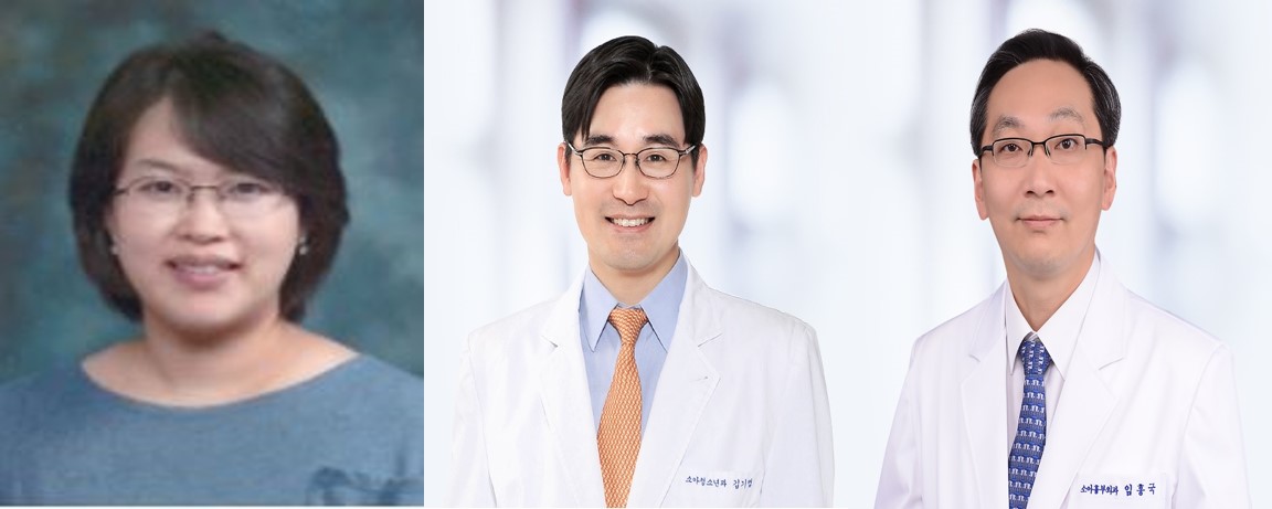 [사진 왼쪽부터] 의생명연구원 김소영 연구교수, 소아청소년과 김기범 교수, 소아흉부외과 임홍국 교수