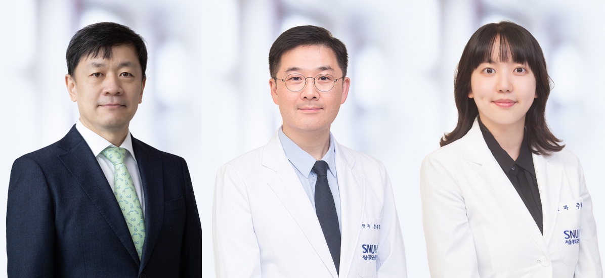 [사진 왼쪽부터] 서울대병원 소아안과 김성준&middot;정재호&middot;주혜준 교수