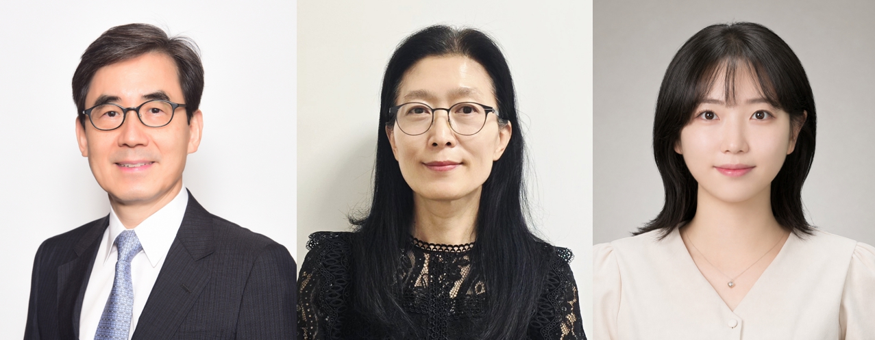 [사진 왼쪽부터] 서울대병원 의생명연구원 김효수, 의생명과학과 이은주 교수, 박효민 박사